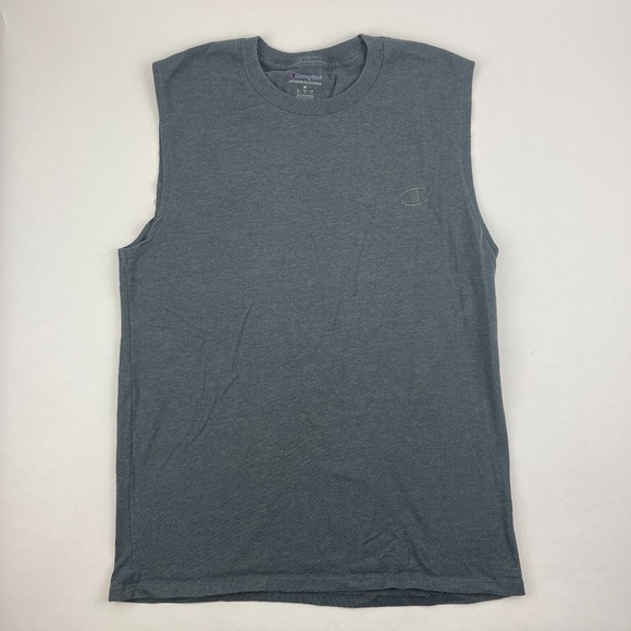 Champion Cut Off Tank Top Mens Medium Gray - Picture 1 of 8